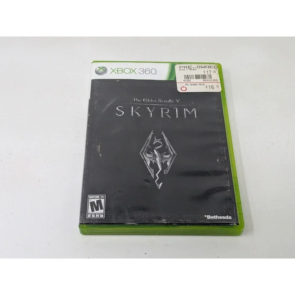 The Elder Scrolls V‎ Skyrim (Microsoft Xbox 360, 2011) CIB w/Map & Manual